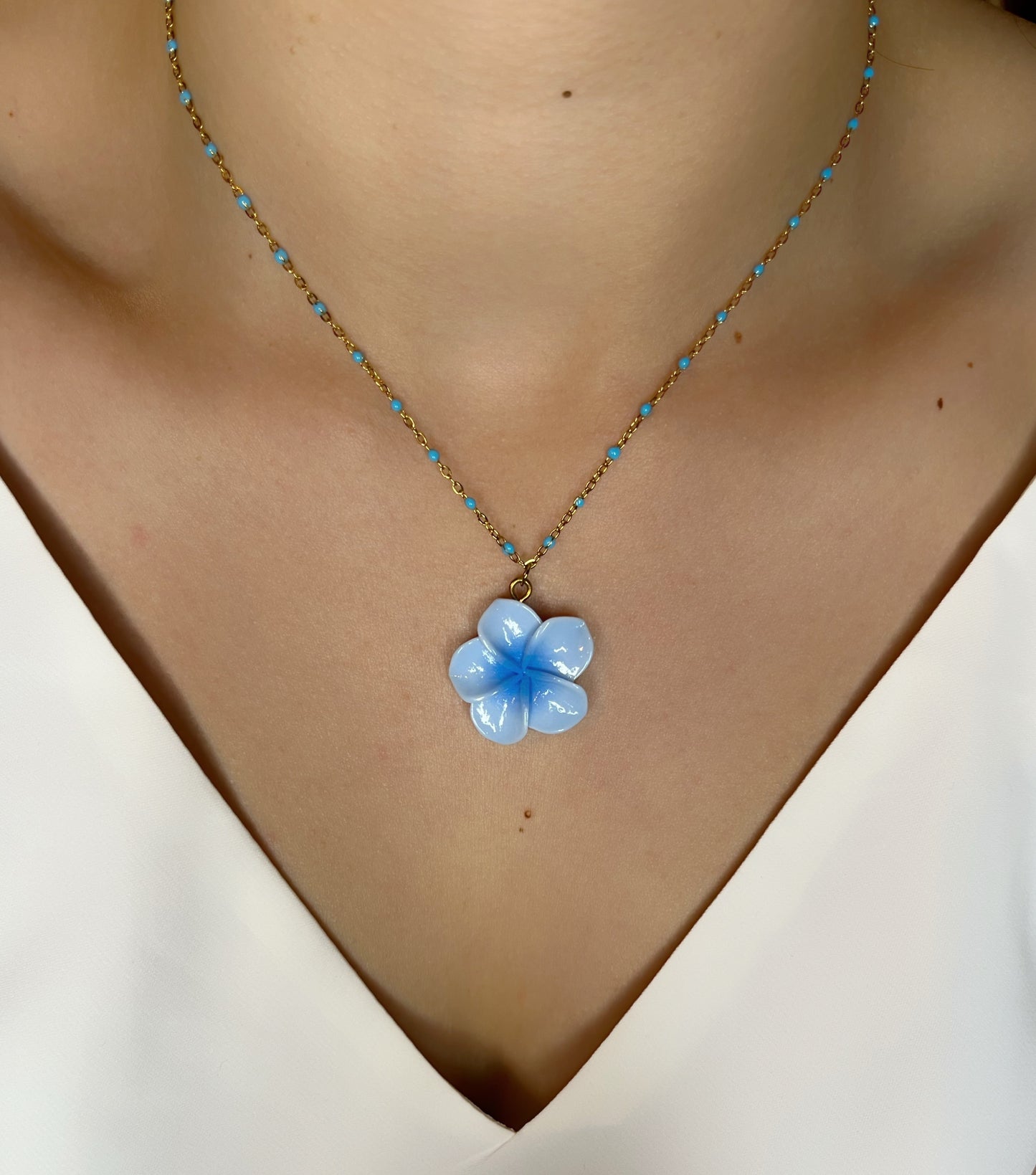 Collier Vaïa bleu