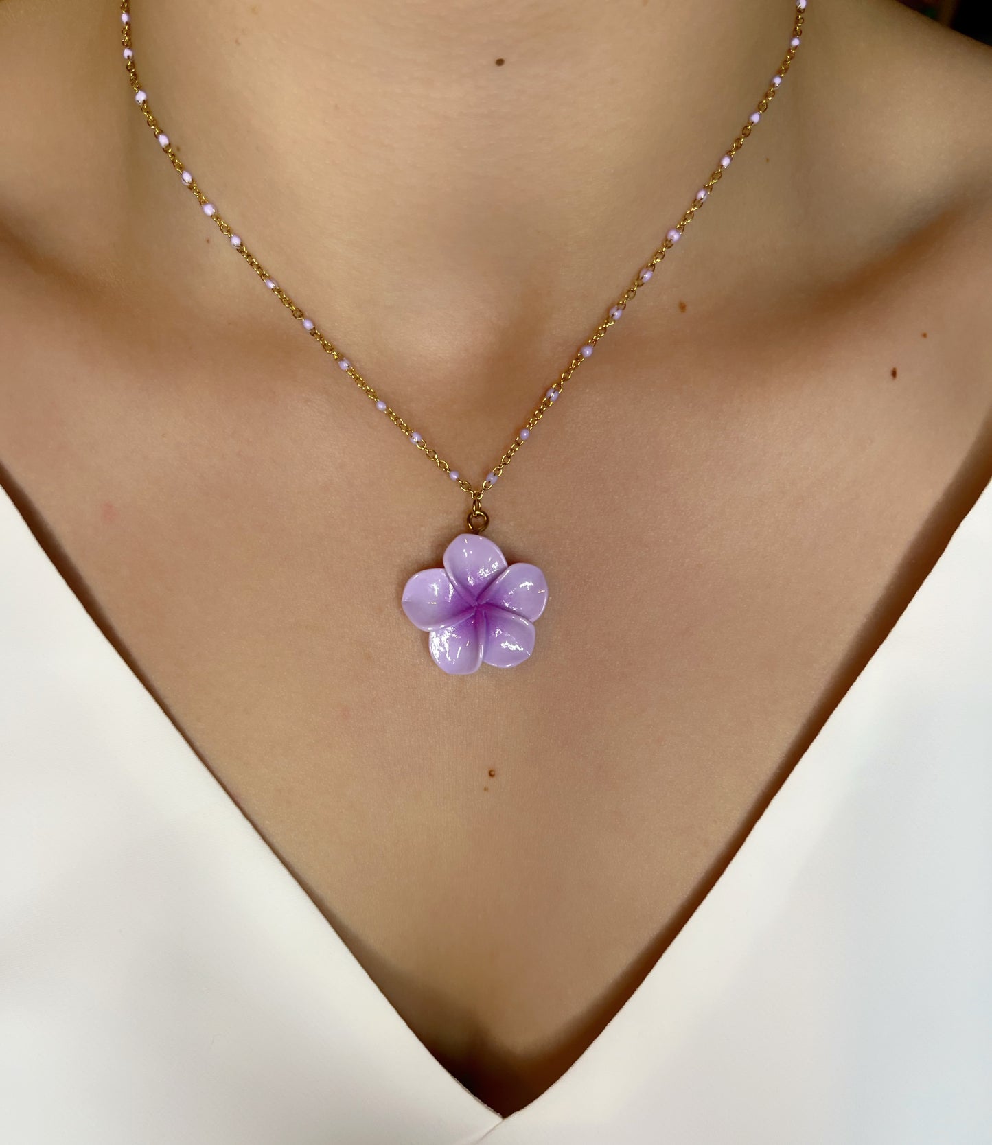 Collier Vaïa violet