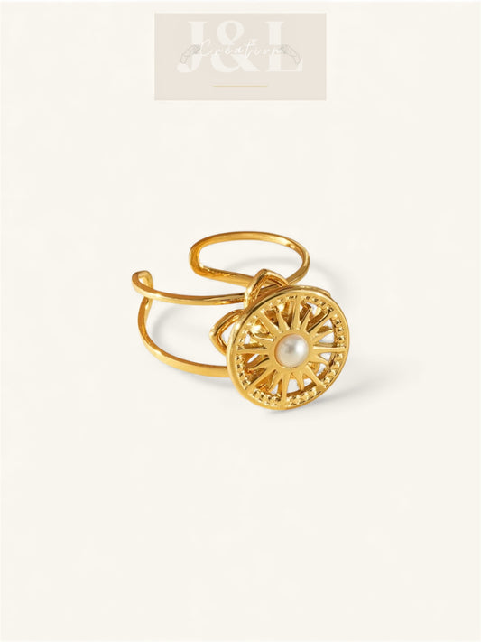 Bague anti-stress rotative Édélys collection Bloom