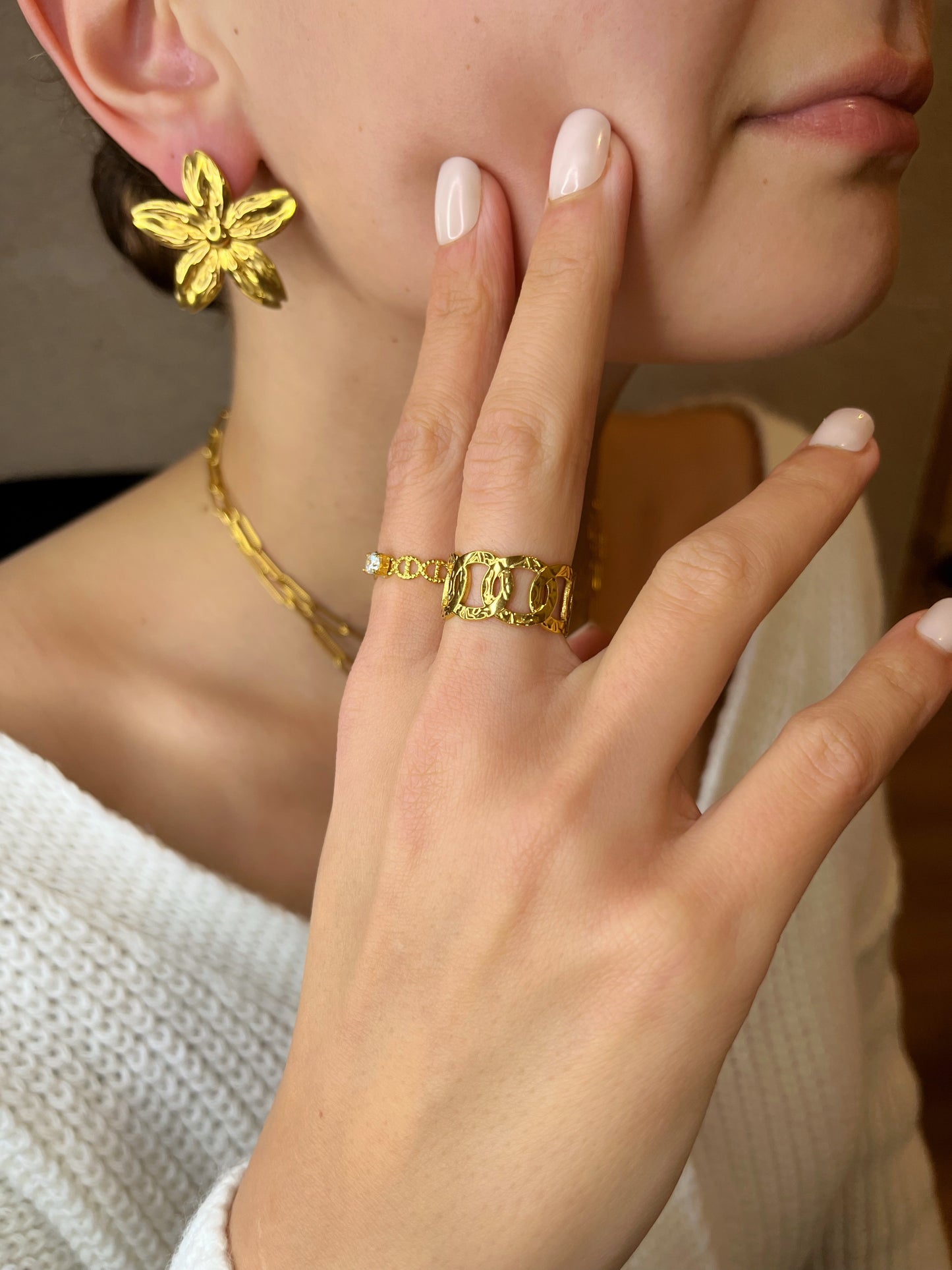 Boucles d'oreilles Flower