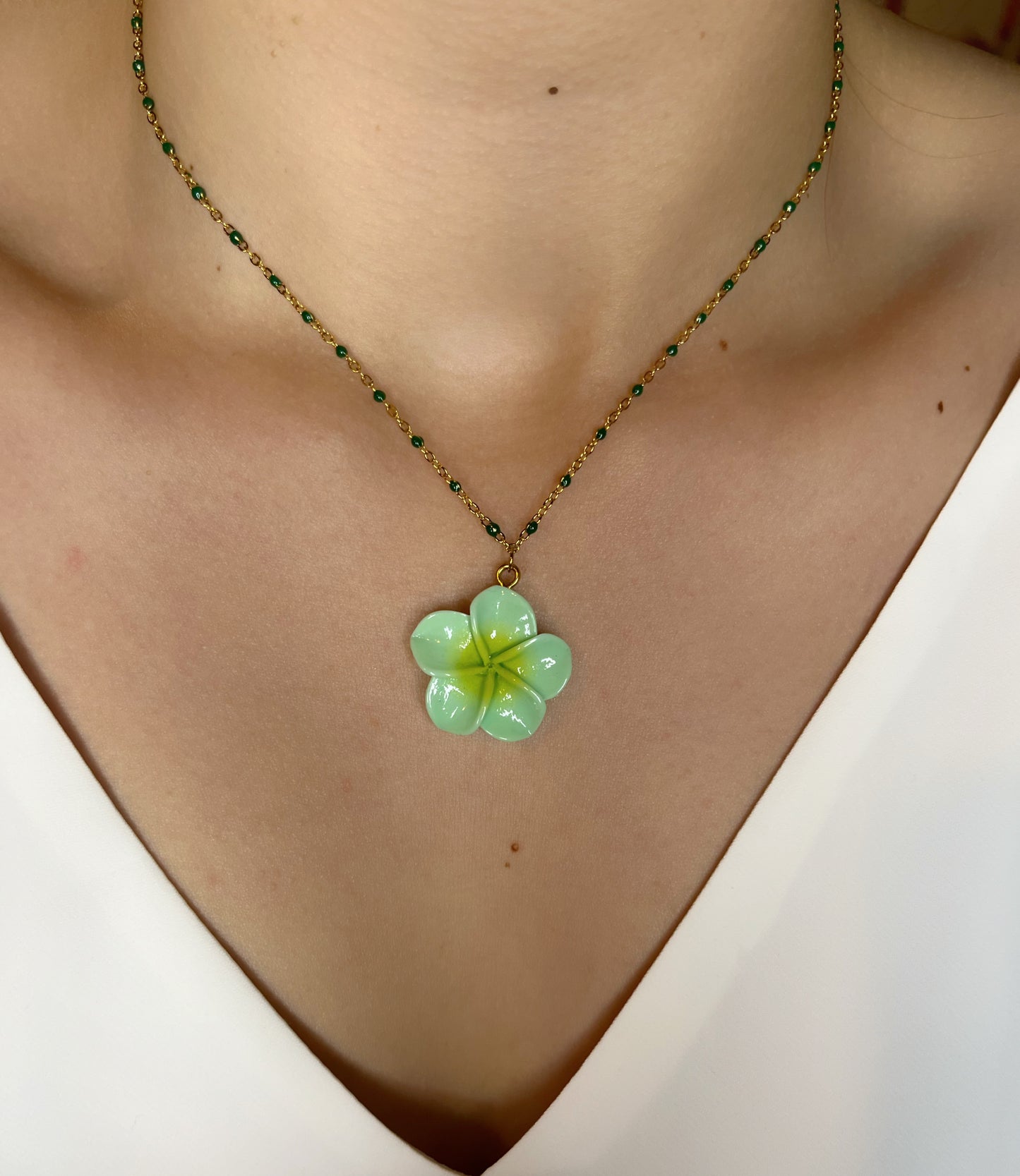 Collier Vaïa vert