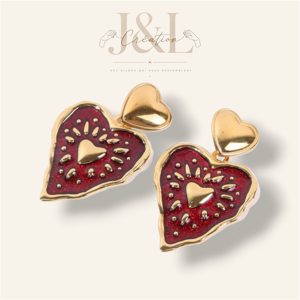 Boucles d'oreilles Love