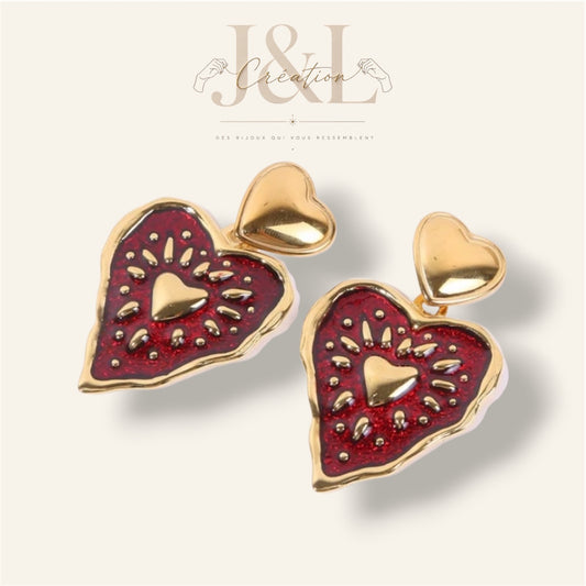 Boucles d'oreilles Love