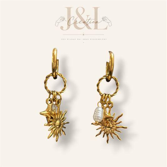 Boucles d’oreilles Clélia - Acier inoxydable