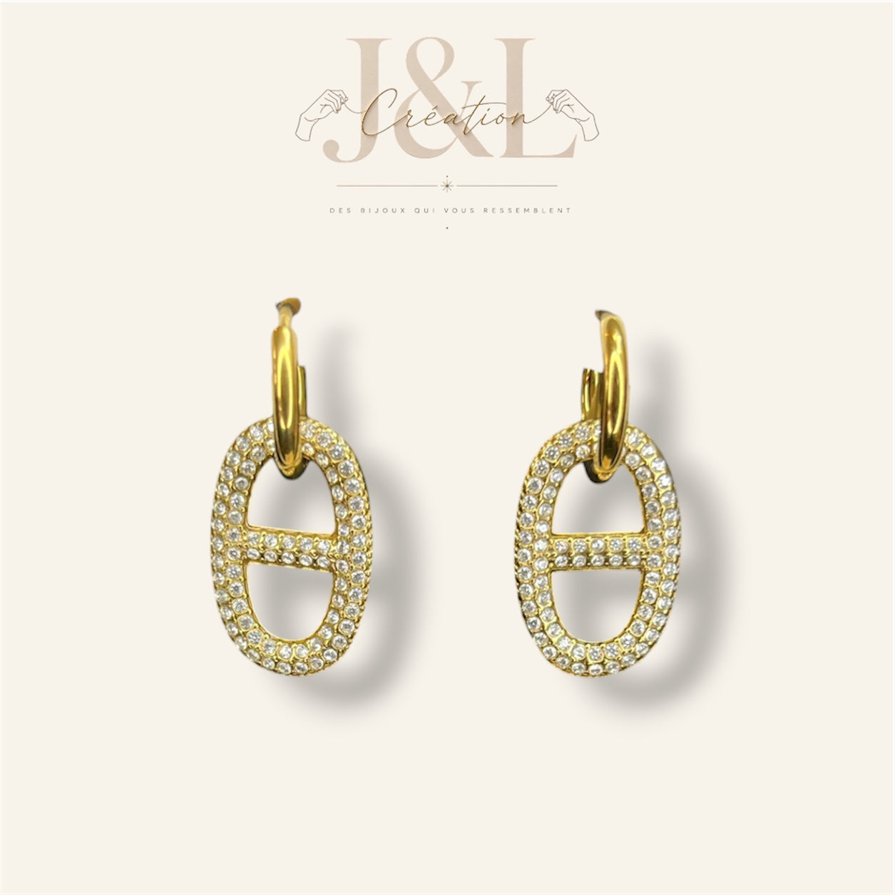 Boucles d’oreilles Mïra - Acier inoxydable