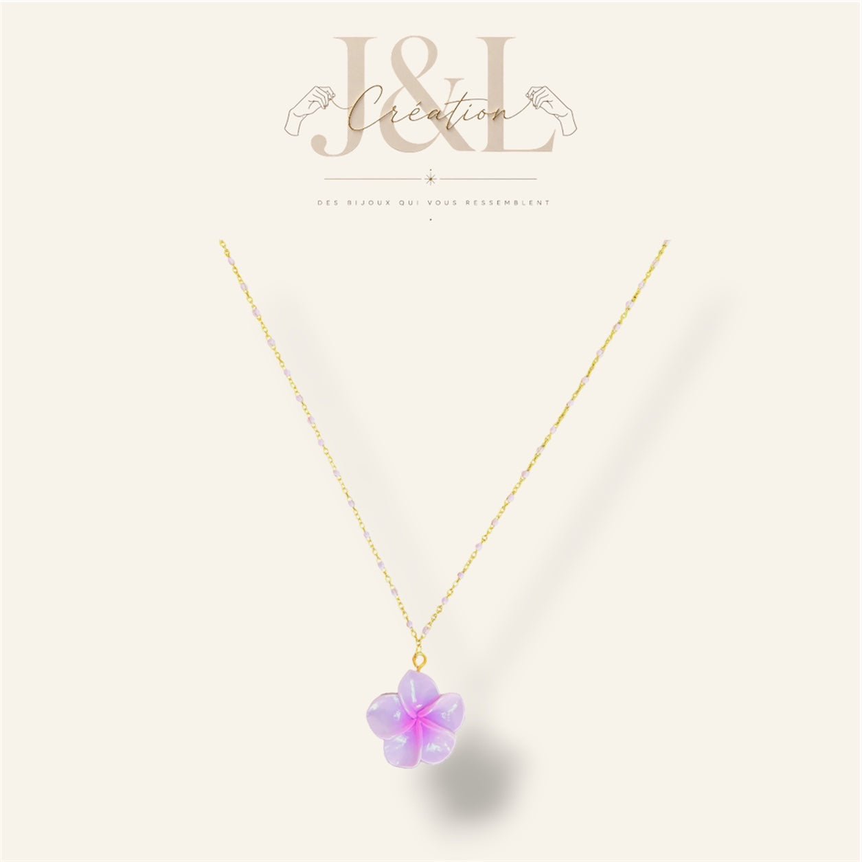 Collier Vaïa violet
