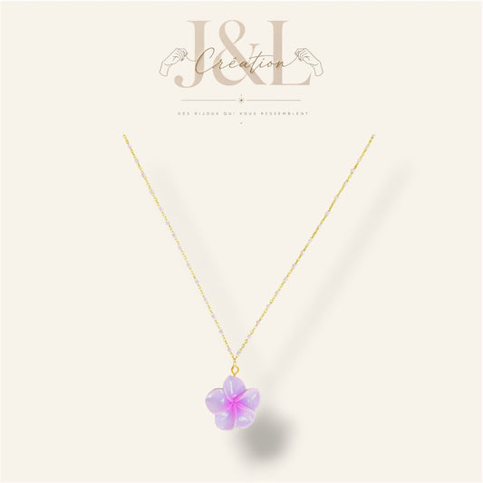 Collier Vaïa violet