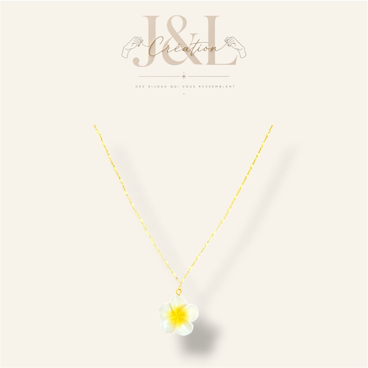 Collier Vaïa blanc