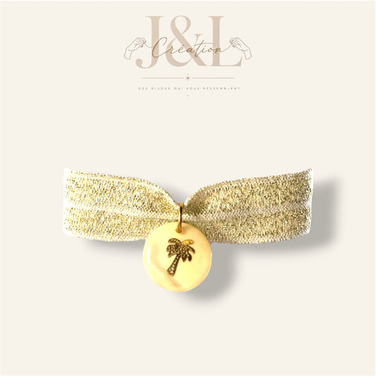 Bracelet Shiny doré- palmier