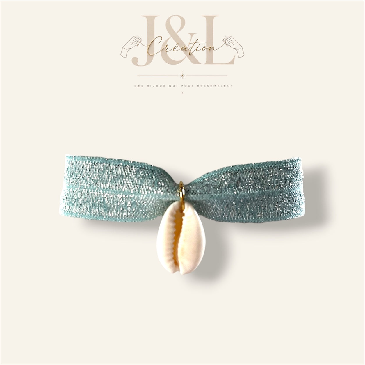 Bracelet Shiny bleu - Coquillage