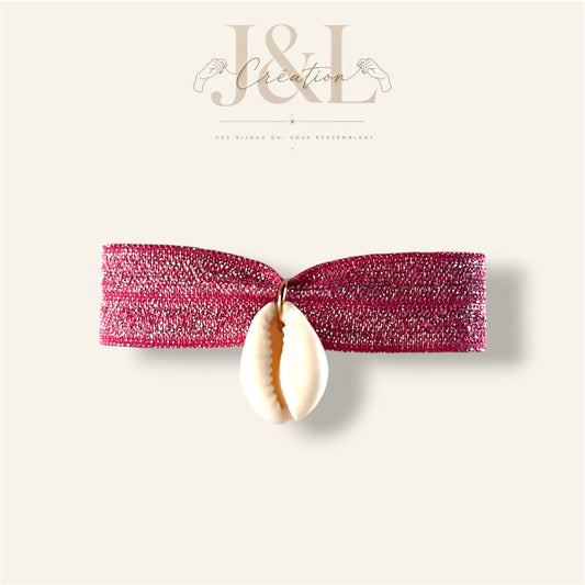 Bracelet Shiny rose - Coquillage
