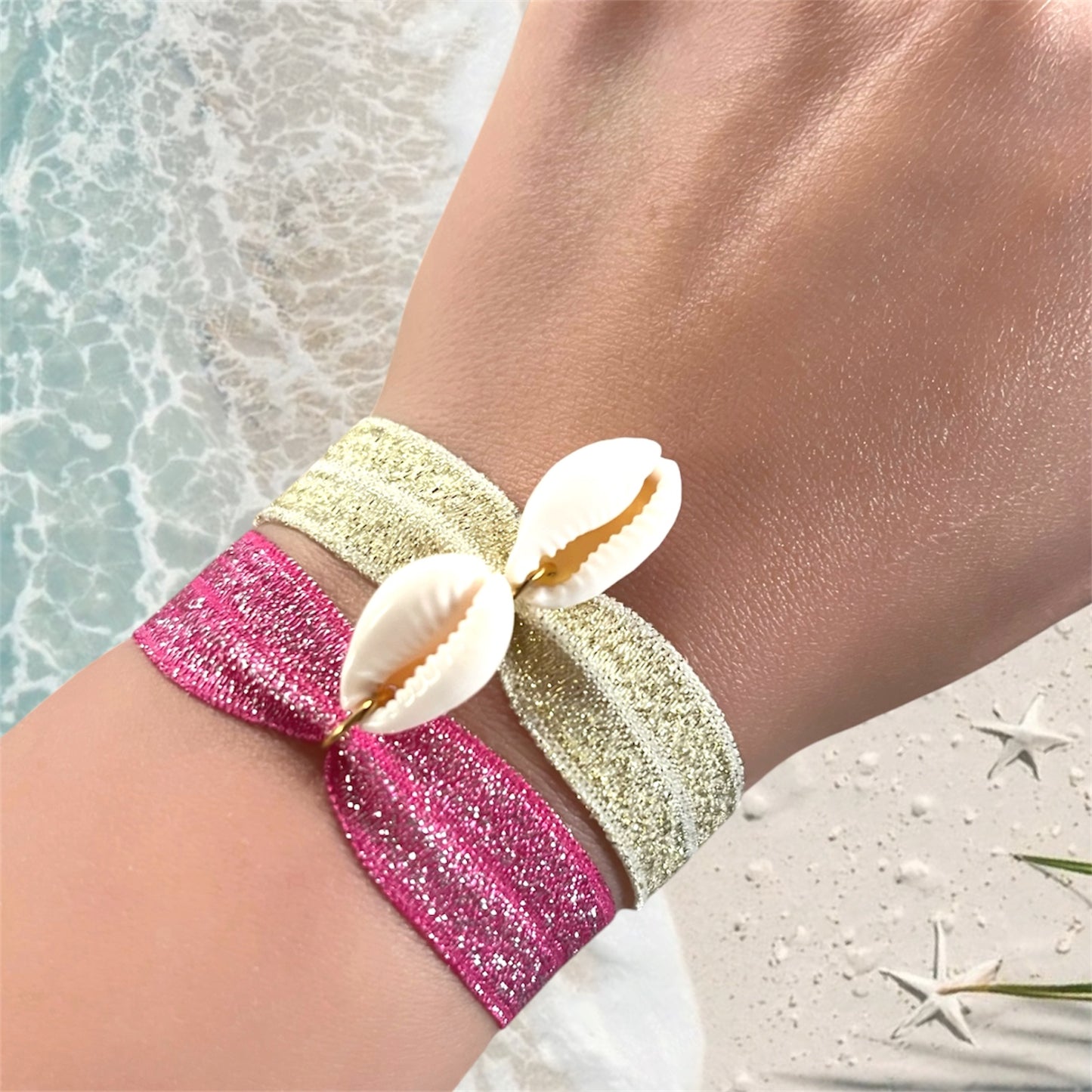 Bracelet Shiny doré - Coquillage